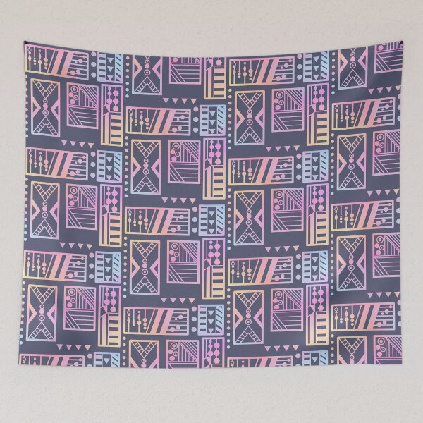 Item preview, Pastel Geometric Blocks on Gray  designed and sold by JaygiesDesign.