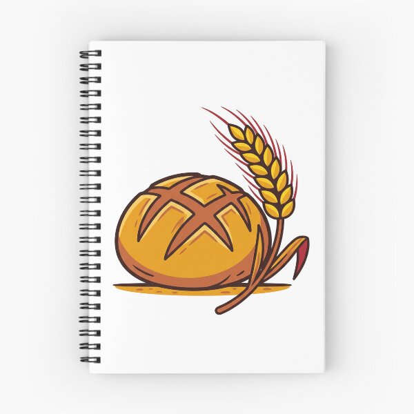 Item preview, Artisan Bread Loaf and Wheat Illustration designed and sold by seunghus.