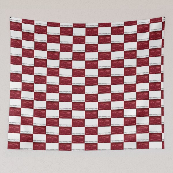Item preview, Red and White Pixel Pattern Duvet Cover for Modern Bedroom Decor designed and sold by Sobrio.