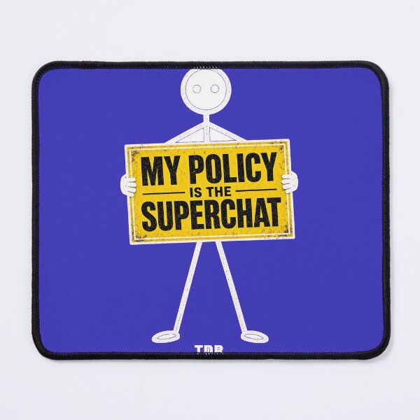 Item preview, rupert lowe restore Mens Stick Figure Superchat Policy Graphic Tee Black Funny Print TDB S-XXLbritain 'i dont care' daily bollocks TDB slogan design merch - designed and sold by TDB.