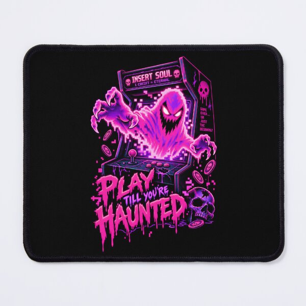 Item preview, Play Till You're Haunted – Retro Horror Arcade designed and sold by SidTastic .