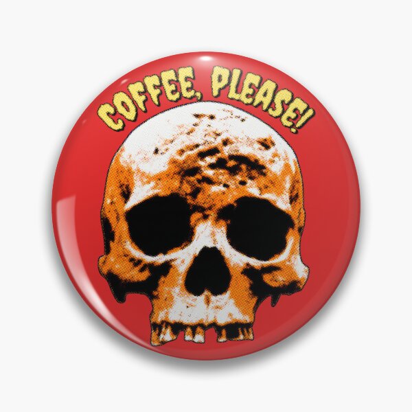 Item preview, Coffee please - skull designed and sold by HeathWayPrints.