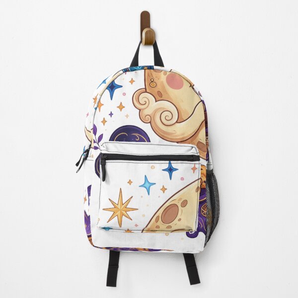 Item preview, Moon drinking tea surrounded by stars. designed and sold by DVerse Studio.