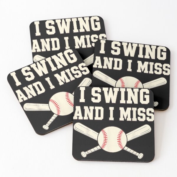 Item preview, I Swing And I Miss Baseball Player Funny Sports Fan designed and sold by ZadehsiGG.