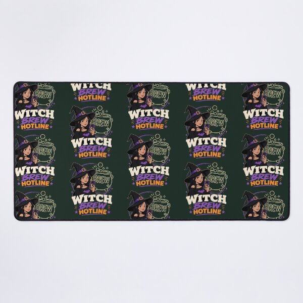 Item preview, Witch Brew Hotline Anime Halloween Modern Witch designed and sold by CloudyCatArt.