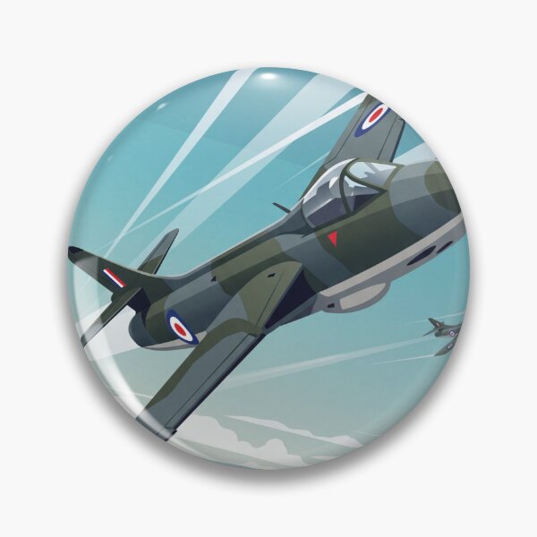 Item preview, RAF Hawker Hunter Banking Illustration designed and sold by Airpower Art.