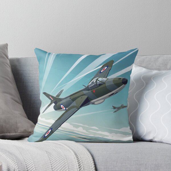 Item preview, RAF Hawker Hunter Banking Illustration designed and sold by Airpower Art.