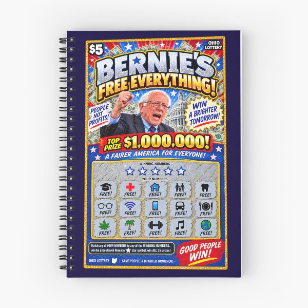 Item preview, Bernie Sanders Scratch-Off Tickets designed and sold by RockyWords.