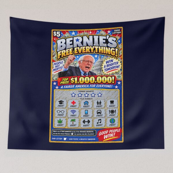 Item preview, Bernie Sanders Scratch-Off Tickets designed and sold by RockyWords.