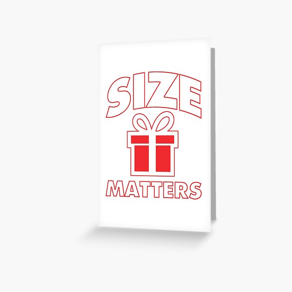 Item preview, size matters christmas gift designed and sold by J-Jarts.
