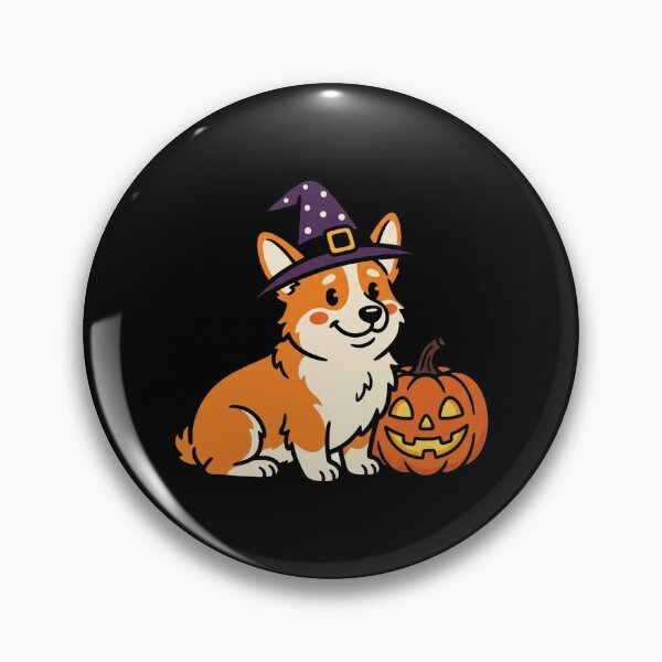 Item preview, Cute Halloween Corgi Witch Hat Jack O Lantern Pumpkin Dog Shirt designed and sold by TeNovaStudio.