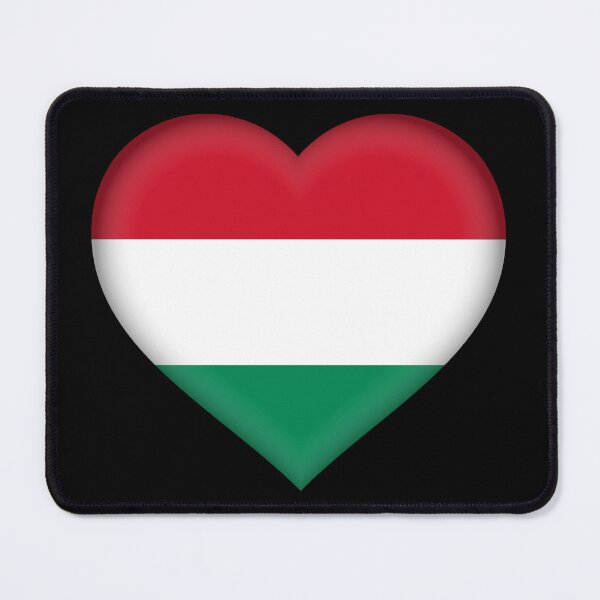 Item preview, Hungarian 3D Flag Heart National Symbol for Expat Style designed and sold by YAZ.