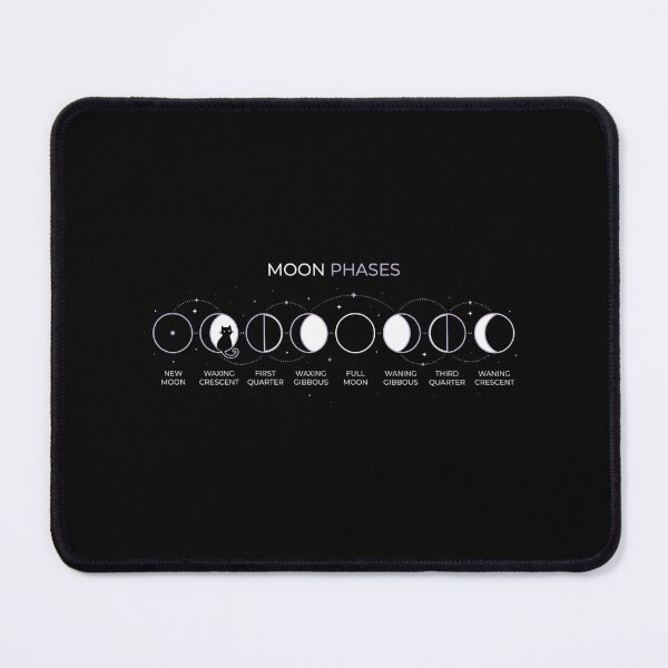 Item preview, Moon Phases Lunar Cycle Minimalist Black Cat Silhouette Witchy Shirt designed and sold by TeNovaStudio ⭐⭐⭐⭐⭐.