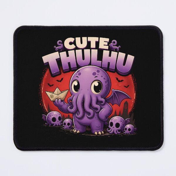 Item preview, Cute Little Cthulhu with Paper Boat Monster designed and sold by 4Titik.