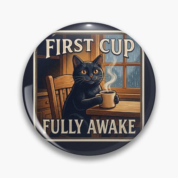 Item preview, First Cup, Fully Awake designed and sold by QuietNovaShop.