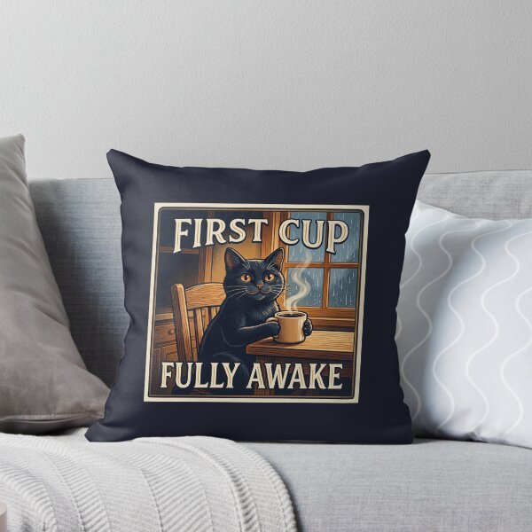 Item preview, First Cup, Fully Awake designed and sold by QuietNovaShop.