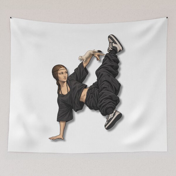 Item preview, LADY WITH THE ERMINE L.DA VINCI – Breakdance Streetwear Remix designed and sold by YOFANTZ!.