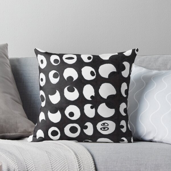 Item preview, Hand Drawn Eyes Pattern in Black and White  designed and sold by Ipek Morel.