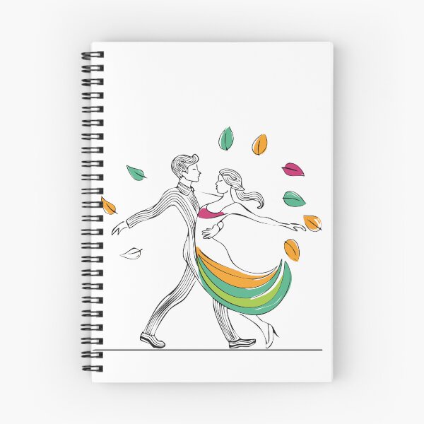 Item preview, Autumn Dance Romance Illustration designed and sold by Litely.