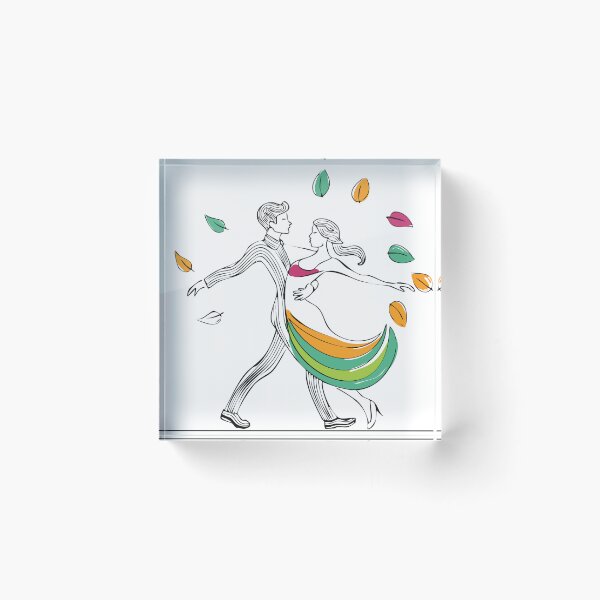 Item preview, Autumn Dance Romance Illustration designed and sold by Litely.