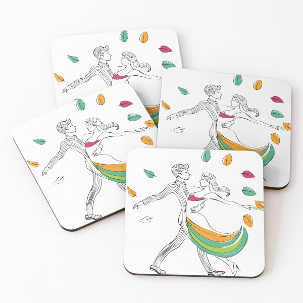 Item preview, Autumn Dance Romance Illustration designed and sold by Litely.