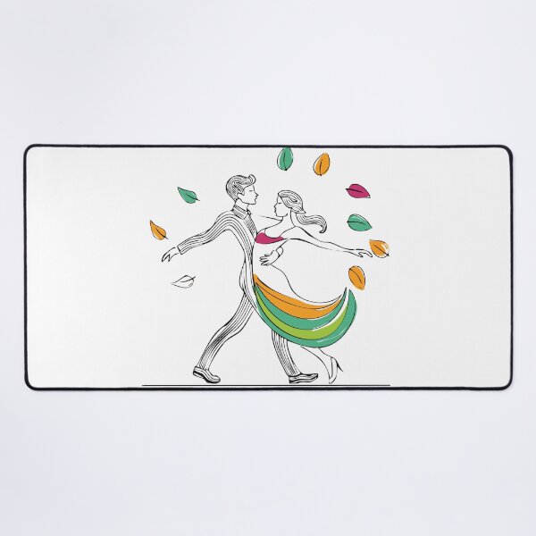 Item preview, Autumn Dance Romance Illustration designed and sold by Litely.