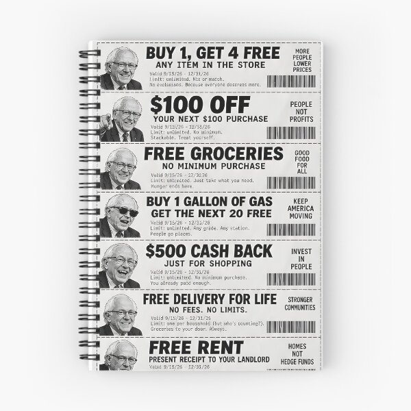 Artikelvorschau, Wahlkampfquittung von Bernie Sanders entworfen und verkauft von RockyWords.