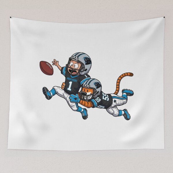 Item preview, Calvin And Hobbes Carolina Football Action Fan designed and sold by DamianRoy88.
