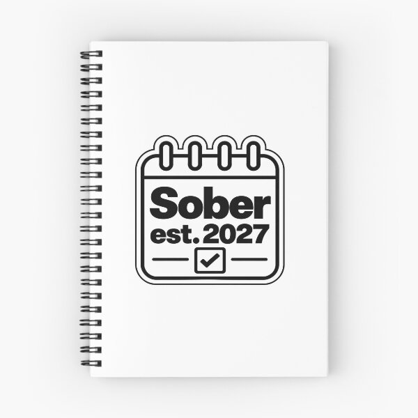 Item preview, Sober Est. 2027 Recovery Milestone designed and sold by MagdalenaRulez.