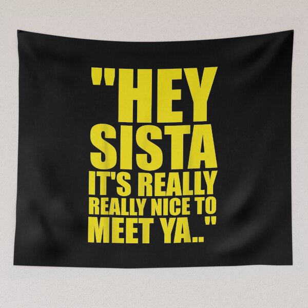 Item preview, Retro Sisterhood Greeting Funny Y2K Music Inspired Typography Graphic designed and sold by Remontadarnia.