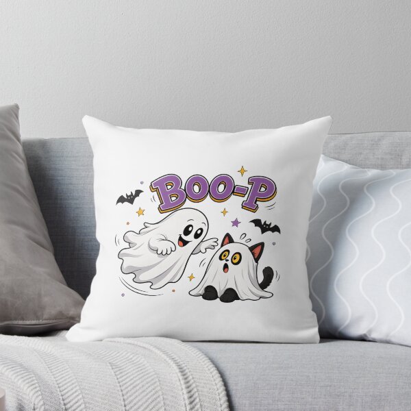 Item preview, Cute Ghost Cat Boop Halloween Fun designed and sold by OlyvieArt.