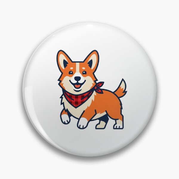 Item preview, Cute Corgi Plaid Bandana Autumn Dog Lover Kawaii Puppy Shirt designed and sold by TeNovaStudio.