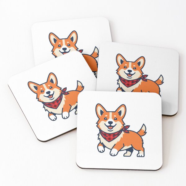 Item preview, Cute Corgi Plaid Bandana Autumn Dog Lover Kawaii Puppy Shirt designed and sold by TeNovaStudio.