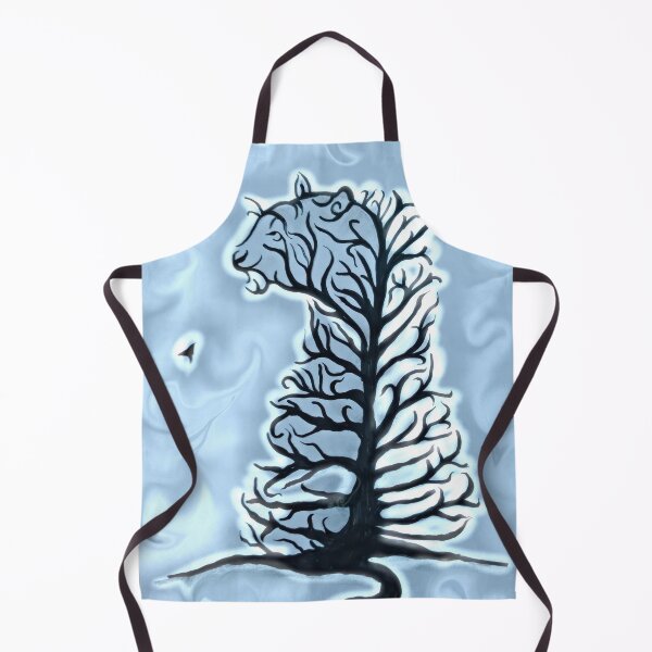 Item preview, tiger tree silhouette nature art designed and sold by Jay21743ori.