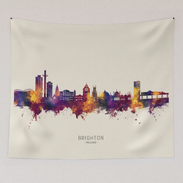 Item preview, Brighton England Skyline designed and sold by ArtPrints.