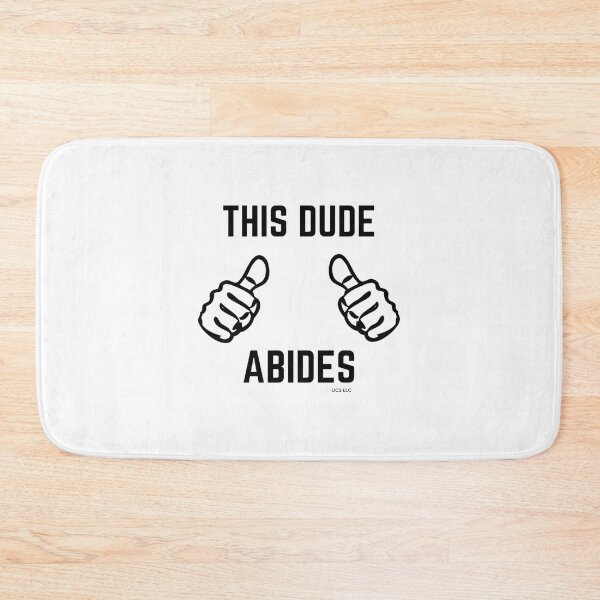 Item preview, This Dude Abides Inspired Design Celebrating Laid-Back Vibes and Chill Lifestyle designed and sold by fab  image.