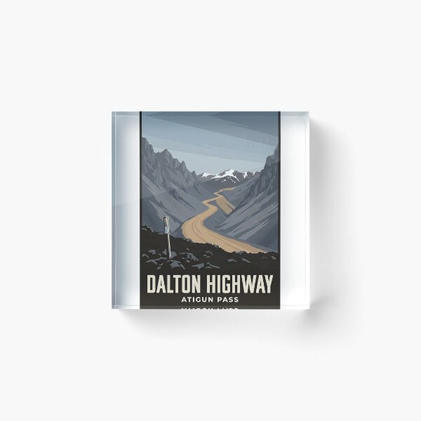 Item preview, Dalton Highway Atigun Pass Alaska Travel Badge Sticker designed and sold by DetourDgn.