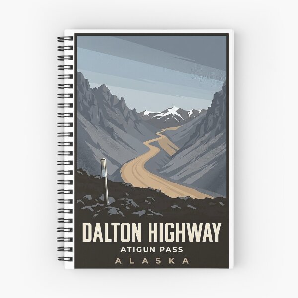 Item preview, Dalton Highway Atigun Pass Alaska Travel Badge Sticker designed and sold by DetourDgn.