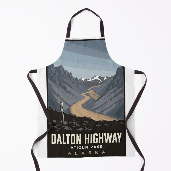 Item preview, Dalton Highway Atigun Pass Alaska Travel Badge Sticker designed and sold by DetourDgn.