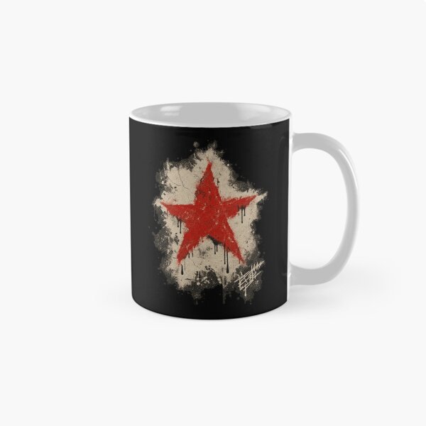 Item preview, Red Star Spray Paint Grunge Punk Art designed and sold by Yellowriversss.