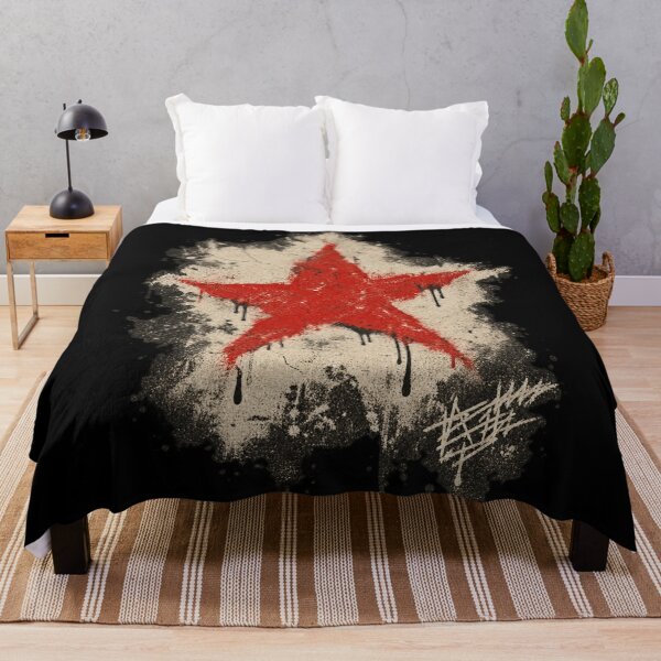 Item preview, Red Star Spray Paint Grunge Punk Art designed and sold by Yellowriversss.