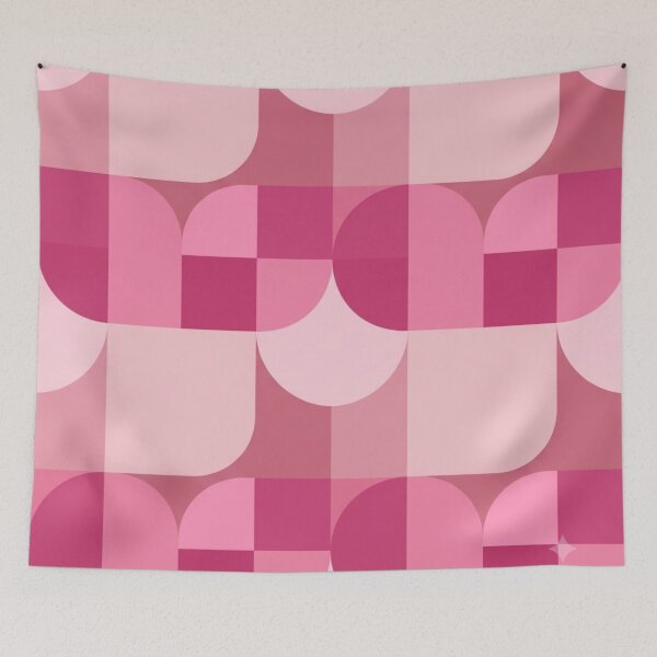 Item preview, Pink Abstract Geometric Seamless Pattern designed and sold by ShivCraftStudio.