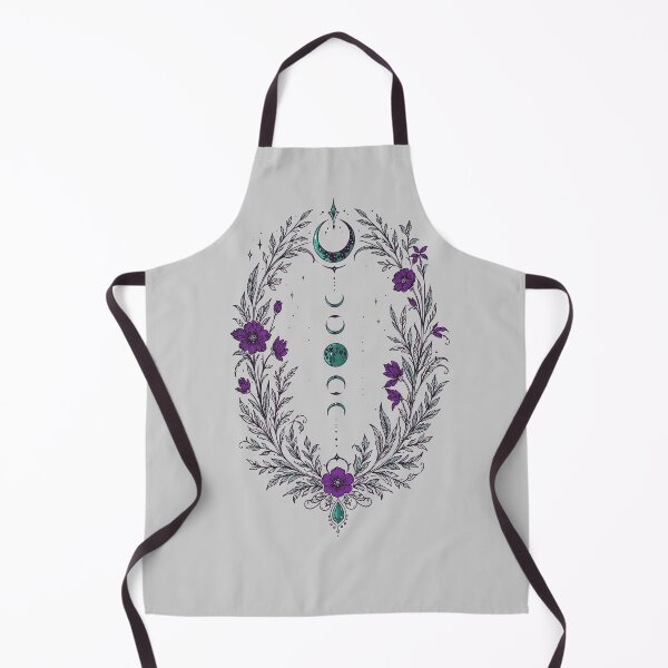 Item preview, Moon phases, botanical flowers, celestial Wicca designed and sold by Christine Krahl.