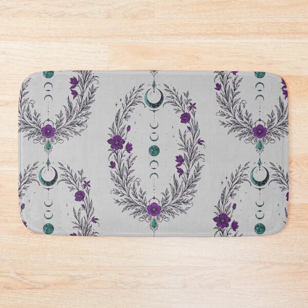 Item preview, Moon phases, botanical flowers, celestial Wicca designed and sold by Christine Krahl.