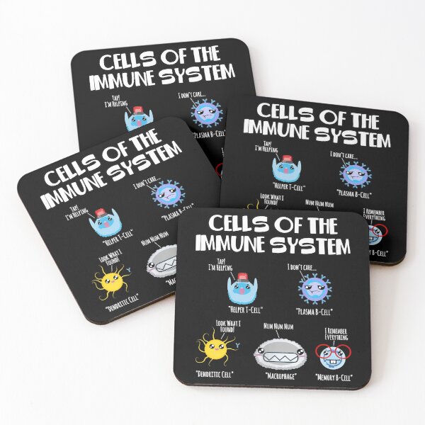 Item preview, Immunes System Cellss Cartoon Funny Science Labels designed and sold by Greatstfgreen.