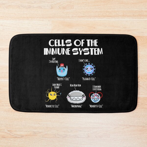 Item preview, Immunes System Cellss Cartoon Funny Science Labels designed and sold by Greatstfgreen.