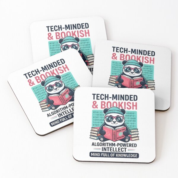 Item preview, Tech Minded Bookish Panda Algorithm Powered Intellect designed and sold by Pyt27.