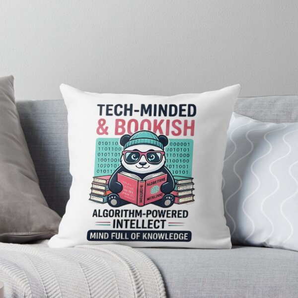 Aperçu de l'œuvre Panda littéraire à l'esprit technologique, doté d'un algorithme et d'une intelligence alimentée par des algorithmes créée et vendue par Pyt27.