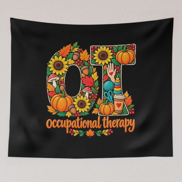 Item preview, Occupational Therapy Fall OT Autumn Thanksgiving Leaves T-Shirt – Occupational Therapist Gift, Fall OT Graphic Tee designed and sold by Trendably.