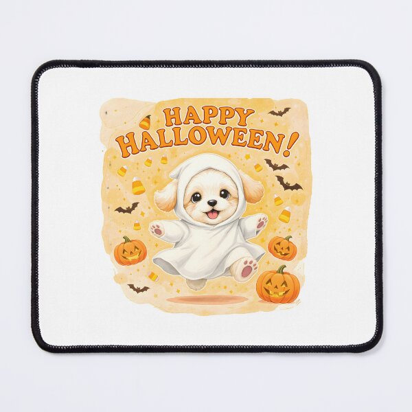 Item preview, Adorable Halloween Maltipoo Ghost Art designed and sold by Kedspicedesign.